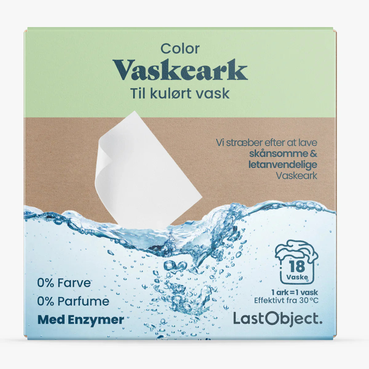 Vaskeark - Kulørt - 18 stk